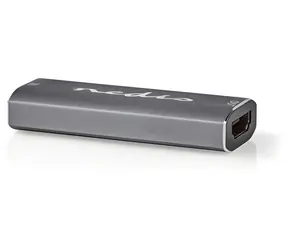 Nedis HDMI repeater antracit / Repeater / 25 m / 8K 60Hz / 48 Gbps / Hliník