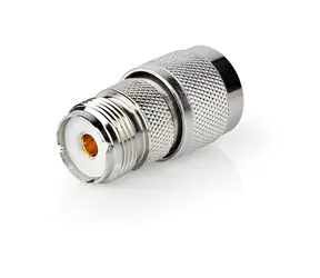 Nedis anténní adaptér N zástrčka - PL259 zásuvka / Adaptér / poniklovaný / 75 Ohm / stříbrný / 10 ks