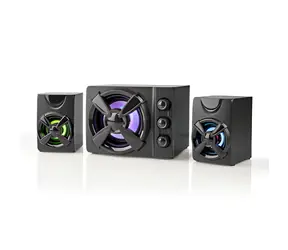 Nedis Herní reproduktory 2.1 / Reproduktory / 33 W / USB napájení / 3,5 mm jack / LED