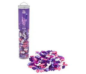 PLUS-PLUS Stavebnice Glitter Mix / Tuba / 240 dílků