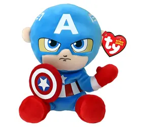TY Plyšák Captain America Marvel / 15 cm