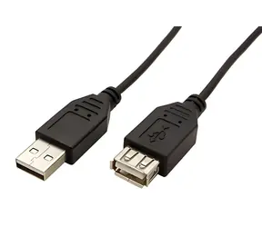 Goobay USB 2.0 A-A 30cm černá / Prodlužovací kabel / M-F