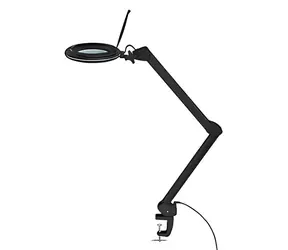 Goobay Stolní lampa s lupou černá / Lampička / LED 10 W / stmívatelná / lupa 127 mm / 3 dioptrie