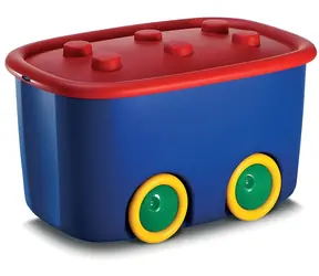 KIS Úložný box Funny Box modro-červený / Box / 58 x 39 x 17,9 cm / plast