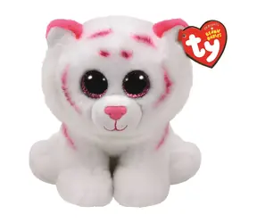 TY Plyšák tygr Tabor růžovo-bílý / 24 cm