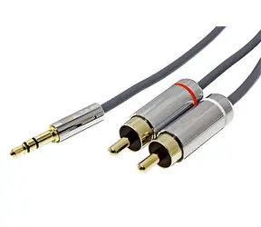 Crono Jack 3,5mm - 2x Cinch M/M / Audio kabel / 2m