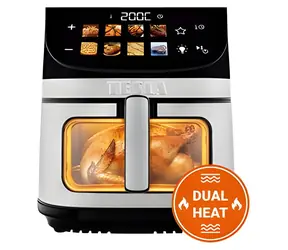 TESLA AirCook DualHeat QD73 XXL / Horkovzdušná fritéza / digitální ovládání / DualHeat technologie