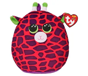TY Squishy Žirafa Gilbert růžová / 22 cm