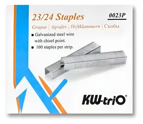 KW trio Sponky 23/24 pozinkované / Sešívací spony / 1000 ks / do 210 listů