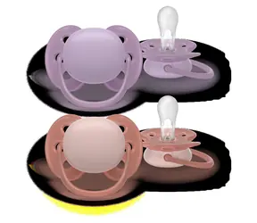 Philips Avent Ultrasoft SCF091/43 / Dudlík / 6-18 měsíců / dívčí / šeříková, červená / 2 ks
