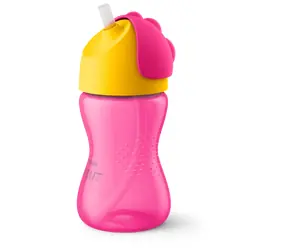 PHILIPS AVENT Hrnek s brčkem SCF798/02 růžová, žlutá / 300 ml / 12m+