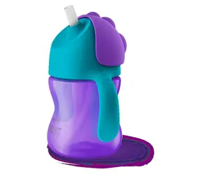Philips Avent SCF796/02 fialová / Hrnek s brčkem / 200 ml / 9 m+