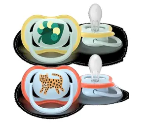 Philips AVENT Ultra air s obrázkem modrá/zelená / Dudlík / 0-6 měsíců / 2 ks / pro chlapce