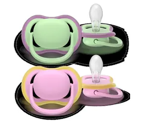 Philips AVENT SCF087/12 růžová/zelená, dívka / Dudlík / 6-18 m / 2 ks