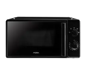 MORA MT122B černá / Mikrovlnná trouba / 700 W / 20 l / mechanické ovládání