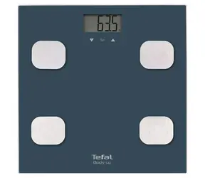 Tefal BM2520V0 Body Up modrá / Osobní váha / do 150 kg / LED displej / tělesný tuk, BMI / 8 profilů
