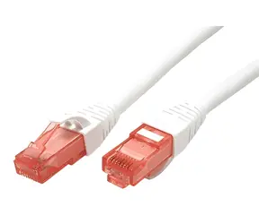 Roline UTP Cat6 bílá / Patch kabel / U/UTP / RJ45 / 1 m / LSOH
