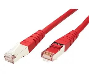 Roline patch kabel S/FTP Cat.6 červený / Patch kabel / S/FTP / Cat.6 / 15 m