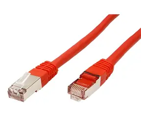 Value S/FTP patch kabel Cat6 červená, 0,5 m / Patch kabel / RJ45-RJ45