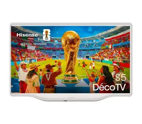 32" Hisense 32S5Q bílá / FullHD / QLED / HDMI / LAN / WiFi / CI+ / DVB-T2 S2 C / 16W repro