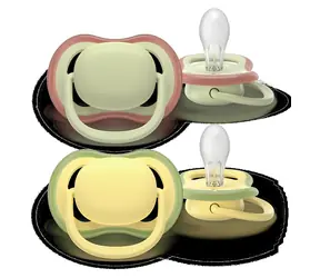 Philips Avent SCF349/50 zelená/žlutá / Dudlík Ultra air / 18 m+ / unisex / 2 ks