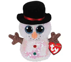 TY Plyšák Melty sněhulák flitrovaný 15 cm / Plyšák / Flitrovaný (třpytivý) povrch