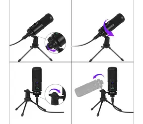Varr Tube / Herní mikrofon / kardioid / USB / stativ