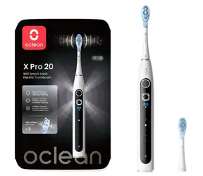 Oclean X Pro 20 bílá / Sonický zubní kartáček / 84.000 kmitů / 12 oblastí / Bluetooth / IPX7