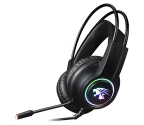 VARR VH8030 černá / Herní sluchátka s mikrofonem / RGB / USB / 2x Jack 3.5 mm