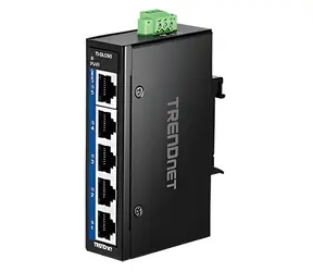 TRENDnet TI-GLC50 / Switch / 5-port 10/100/1000 Mbps / průmyslový / na DIN lištu