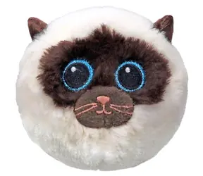 TY Bouncer Plyšová siamská kočička Sammy krémová / 8 cm