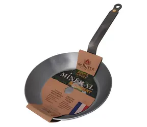 DE BUYER Pánev Mineral B 28 cm / Indukční / Ocel / Plochá rukojeť