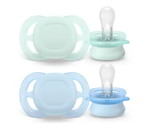 Philips Avent Ultra Start SCF075/12 modrá, zelená / Dudlík / 0-2 měsíce / 2 ks