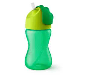 PHILIPS AVENT Hrnek s brčkem SCF798/01 zelená, limetka / 300 ml / 12m+