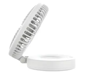 Platinet PRDF0396 bílá / Skládatelný stolní ventilátor / 19 cm / akumulátor 2400 mAh / 3 rychlosti