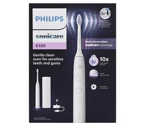 Philips Series 6100 HX7400/06 bílá / Sonický elektrický zubní kartáček / 62 000 kmitů / 2 režimy / senzor tlaku