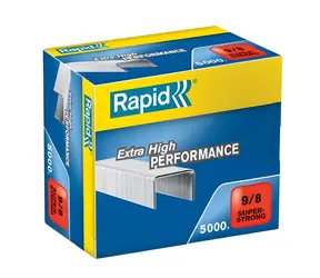 Rapid 9:8 Spony do sešívačky / Pro Rapid HD 110 & HD 210 / Umožní sešití 10–40 listů / 5000ks