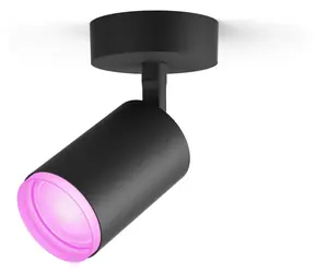 Philips Hue Fugato černá / Bodové svítidlo / LED / GU10 / 5,7W / 350lm / 2000-6500K / RGB / IP20