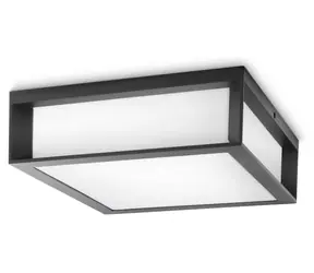 Philips Skies 2xE27 42W antracitové / Venkovní přisazené svítidlo / bez zdroje / IP44