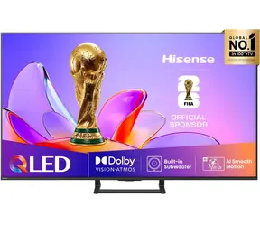 65" Hisense 65A7Q černá / Televize / QLED / 4K UHD / HDR10+ / Dolby Vision / Wi-Fi / Bluetooth / DVB-T2/C/S2