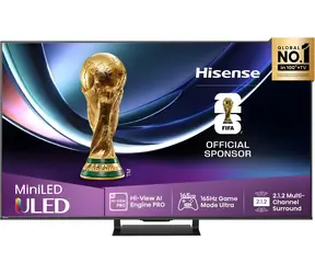75" Hisense 75U7Q PRO černá / Televize / Mini LED QLED / UHD 4K / 165Hz / DVB-T2&C&S2 / Wi-Fi / 50W repro