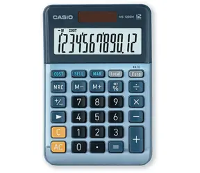 Casio MS-120EM / Stolní kalkulačka / 12místný displej / duální napájení solar/baterie / výpočet marže
