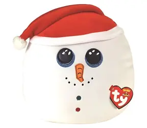TY Squishy Sněhulák Flurry bílý / 22 cm