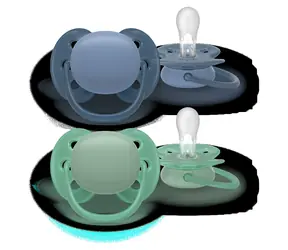 Philips Avent Ultrasoft SCF091/42 / Dudlík / 6-18 měsíců / chlapecký / modrá, zelená / 2 ks