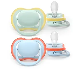 Philips AVENT Ultra air modrá/zelená / Dudlík / 0-6 měsíců / 2 ks / pro chlapce