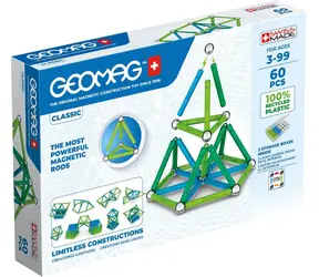 GEOMAG Classic / Magnetická stavebnice / 60 dílků / od 3 do 99 let
