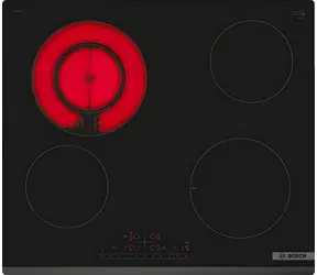 Bosch PKF631FP3E černá / Sklokeramická varná deska / 60 cm / 4 plotny / Boost funkce