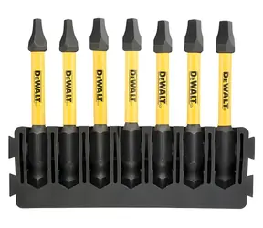 DeWalt Sada prodloužených bitů SQ / Bity / 7 ks / SQ1, SQ2, SQ3 / 57 mm