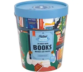 RIDLEY'S GAMES Puzzle Bucket List: 50 Must-Read Books / 1000 dílků