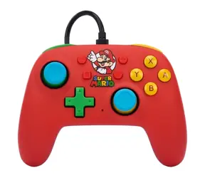 PowerA Nano ovladač Mario Medley / Herní ovladač / drátový / USB / Nintendo Switch